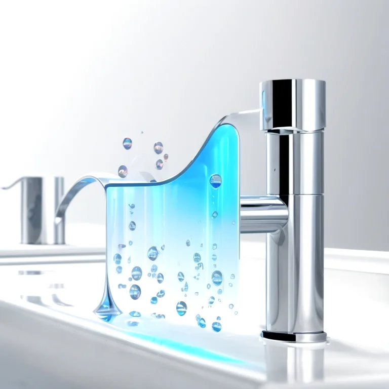 AI搭載のタッチレス水栓イメージ